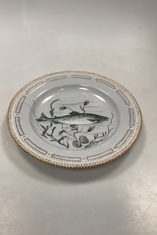 Royal Copenhagen Private Painted Flora Danica Fish Plate No 3549