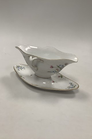 Royal Copenhagen Art Nouveau Halflace Gravy Boat