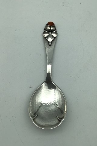 Dansk Arbejde (DTA) Silver Sugar Spoon with Amber