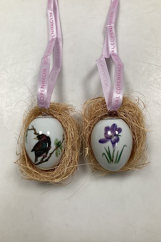 Royal Copenhagen Easter Egg - Starling and Crocus/Stær og Krokus 2018