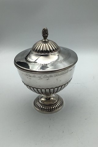 Swedish Silver Lidded Bowl on foot (Prize 1910)