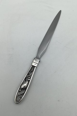 Georg Jensen Sterling Silver/Steel Silver Blossom Letter Opener No. 304