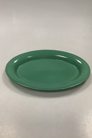 Royal Copenhagen Ursula Oval Plate in Dark Green No 621