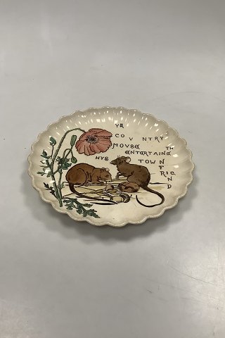 England Copeland Faience Plate with Rats