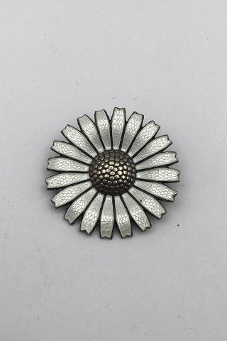 A. Michelsen Gilt Sterling Silver Marguerit (Daisy) Brooch (Guilloche)