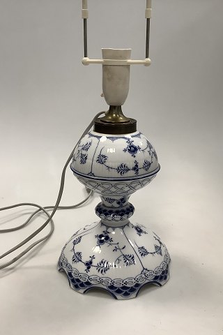 Royal Copenhagen Blue Fluted Half Lace Large Lamp No 379