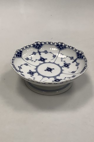 Royal Copenhagen Blue fluted Full Lace Footed Bowl No. 1023