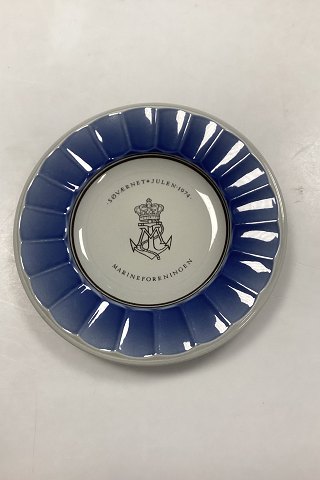 Royal Copenhagen Aluminia Søværnets Juleplatte 1974