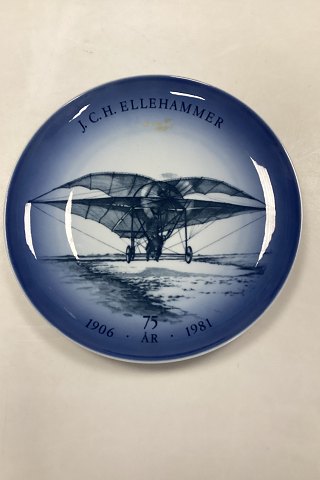 Bing & Grondahl SAS Aviation Plate Ellehammer 1906 1981