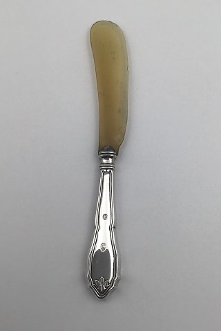 Juliane Marie Silver Caviar Knife (Horn blade)