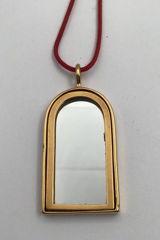 Georg Jensen Gilded Brass Window Pendent No. 5201