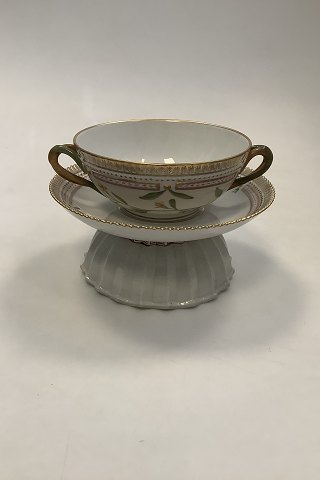 Royal Copenhagen Flora Danica Bouillon Cup with saucer No 20/3612