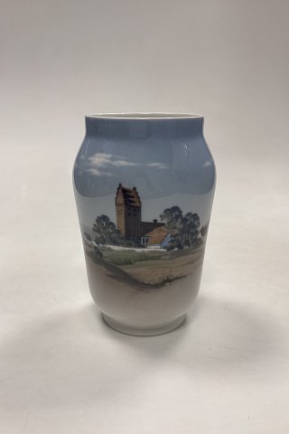 Royal Copenhagen Art Nouveau Vase - Village Church No. 2843A/108