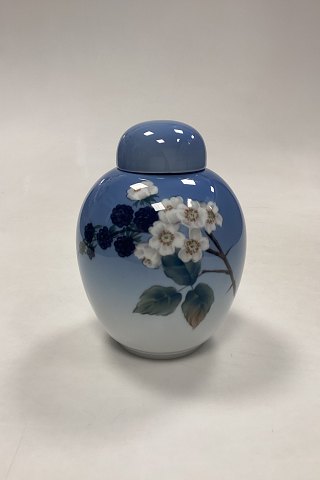 Royal Copenhagen Art Nouveau Vase with Lid - Blackberry Branch No. 1288/281