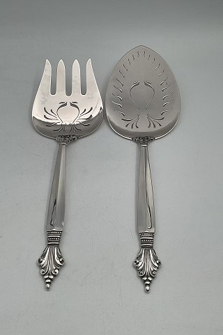 Georg Jensen Sterling Silver Acanthus Fish Serving Set Fork and server No. 231