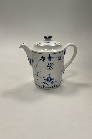 Bing and Grondahl Blue Traditional Blue Fluted Coffee Pot with Logo No. 1051
