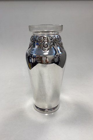 Art Nouveau / Deco Silver Plated Vase