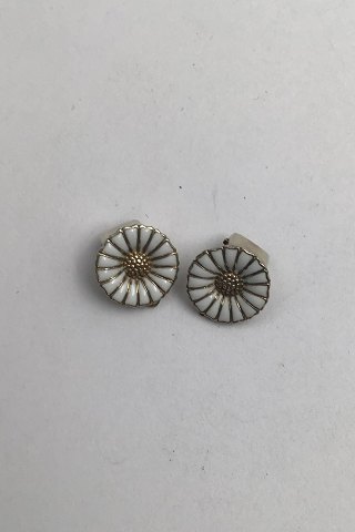A Michelsen Gilded Sterling Silver Marguerit (Daisy) Earrings(Clips)