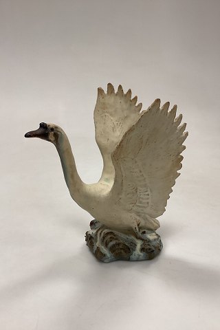 Arne Ingdam Unique Stoneware Figurine of Swan