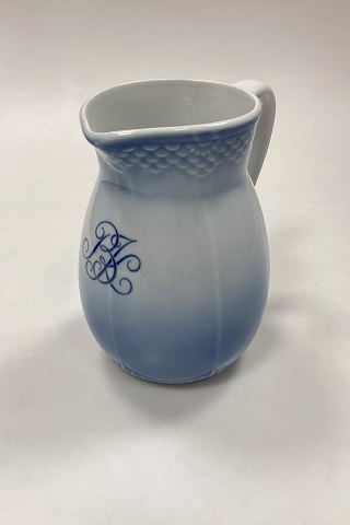 Bing and Grondahl Blue Tone Hotel with Logo Milk Pitcher No. 815
