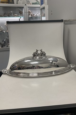 Georg Jensen Sterling Silver Fish / Lobster Platter / Tray and Cover by Johan Rohde No. 335 C