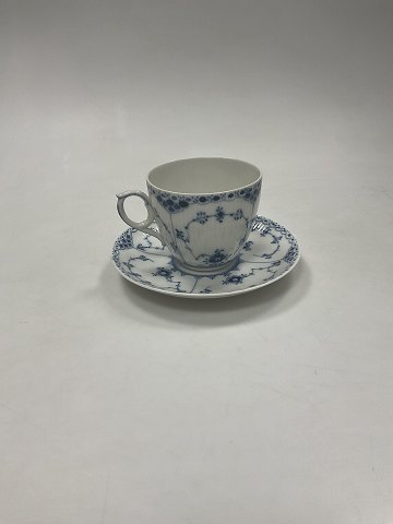 Royal Copenhagen Blue Fluted Half lace Large Coffee Cup No. 703
