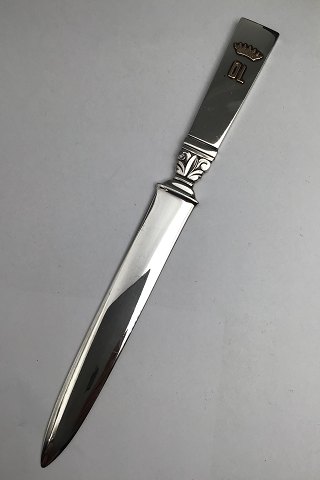 Georg Jensen & Wendel Sterling Silver Ornamental Letter Knife