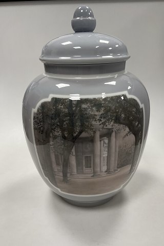 Bing and Grøndahl Unique Vase - From Eremitagen and Amalienborg Castle with Garden Parvillon by Christian VII