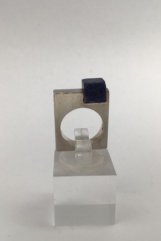 Uwe Helmuth Moltke Sterling Silver Ring (Sodalite)