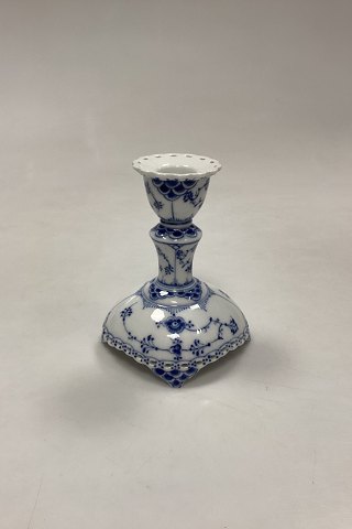 Royal Copenhagen Blue Fluted Full Lace Candlestick No. 1139