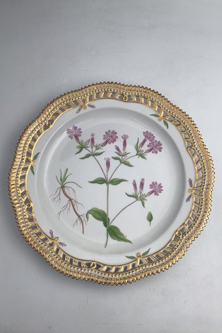Royal Copenhagen Flora Danica Plate with pierced border No. 20/3526.