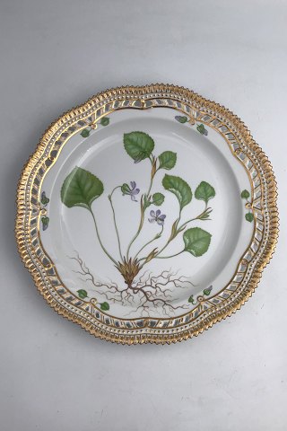 Royal Copenhagen Flora Danica Plate with pierced border No. 20/3526.