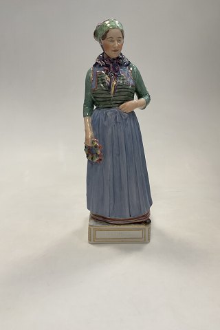 Royal Copenhagen Overglaze Figurine of Refsnæs Woman No 12166