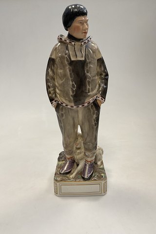 Royal Copenhagen Overglaze figurine of Greenland man No 12225