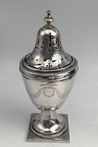 Frederik Janus Borchard Albrecht Creutzberg (1754-1826) Silver Sugar Shaker (Muffineer)
