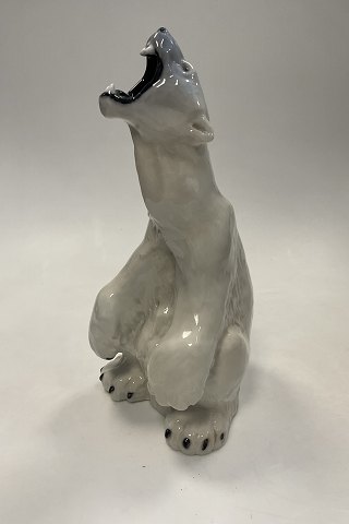 Royal Copenhagen Polar Bear Figurine Unique Signed by C.F. Liisberg Febru1897
