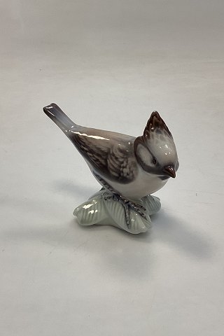 Lyngby Porcelain Bird Figurine of Tufted Titmouse