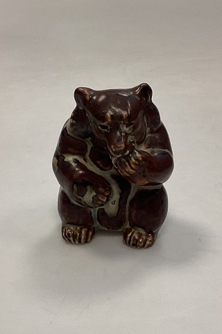 Royal Copenhagen Stoneware Figurine of Sitting Bear No. 20185
