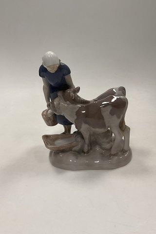 Bing and Grondahl Figurine Girl with Calfs No. 2270