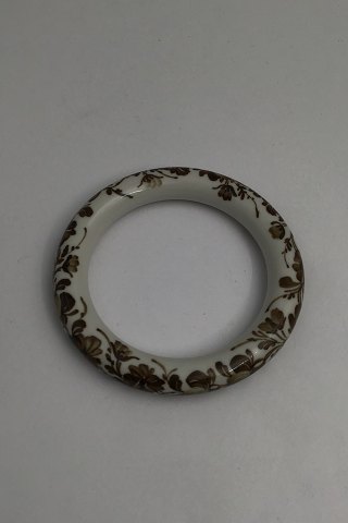 Royal Copenhagen Porcelain Armring Floral motiv (Brown)