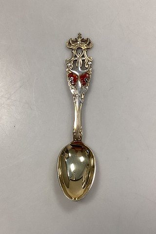 Anton Michelsen Commemorative Spoon in Gilded Sterling Silver Princesse Marie Generosity 1909