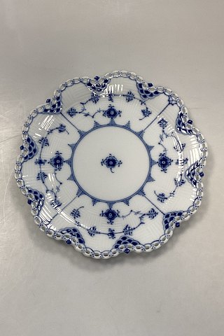 Royal Copenhagen Blue Fluted Full Lace Cake/Serving Dish No. 1062