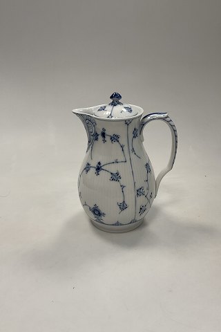Royal Copenhagen Musselmalet Riflet Chocolate Pot No. 30