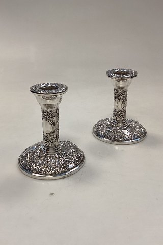 English Table Mirror/Picture Frame with Ornamented Sterling Silver