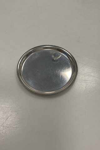 Evald Nielsen Sterling Silver Glass Coaster