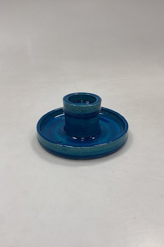 Kaehler Ceramics Stoneware Candlestick with Turquoise Glaze