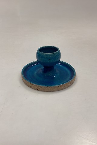Kaehler Ceramics Stoneware Candlestick with Turquoise Glaze