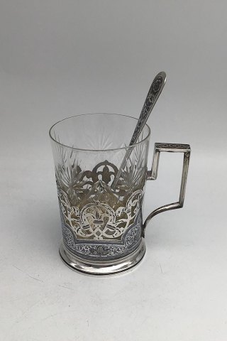Latvia? 875 Silver Tea Glas with spoon