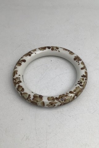 Royal Copenhagen Porcelain Armring Floral motiv (Brown)