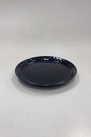 Bing and Grondahl/Kronjyden Stoneware Black Cordial Cake Plate No. 306